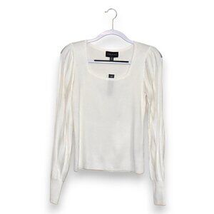 Premise Long Sleeve Ribbed Pullover Top Size S